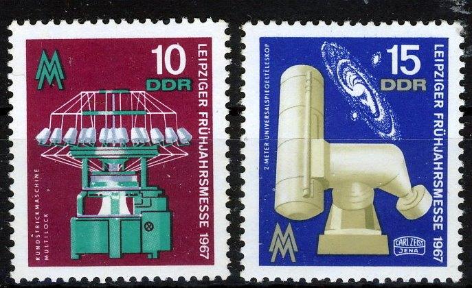 DDR 1967 - N 1254-1255 **, Envoi, RDA, Non oblitéré