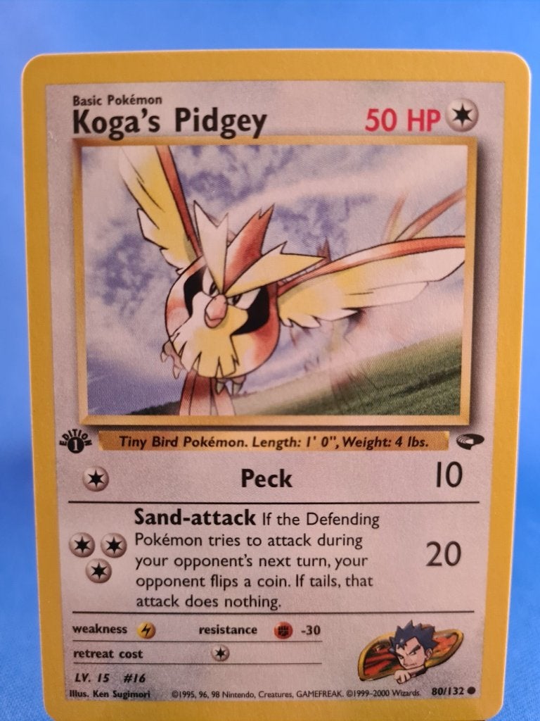 Koga's Pidgey 80/132 - Gym Challenge (1st edition), Envoi, Utilisé