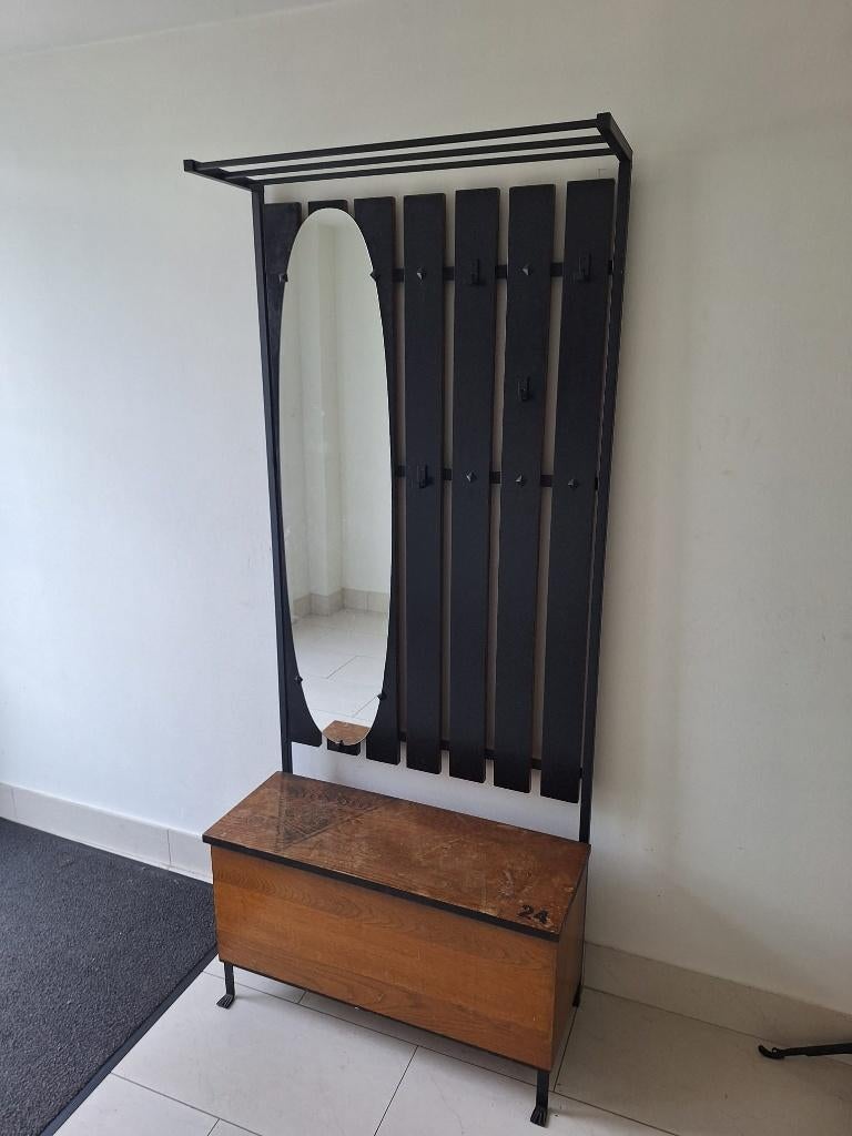 vintage kapstok, Ophalen, Gebruikt, Hout, Staande kapstok