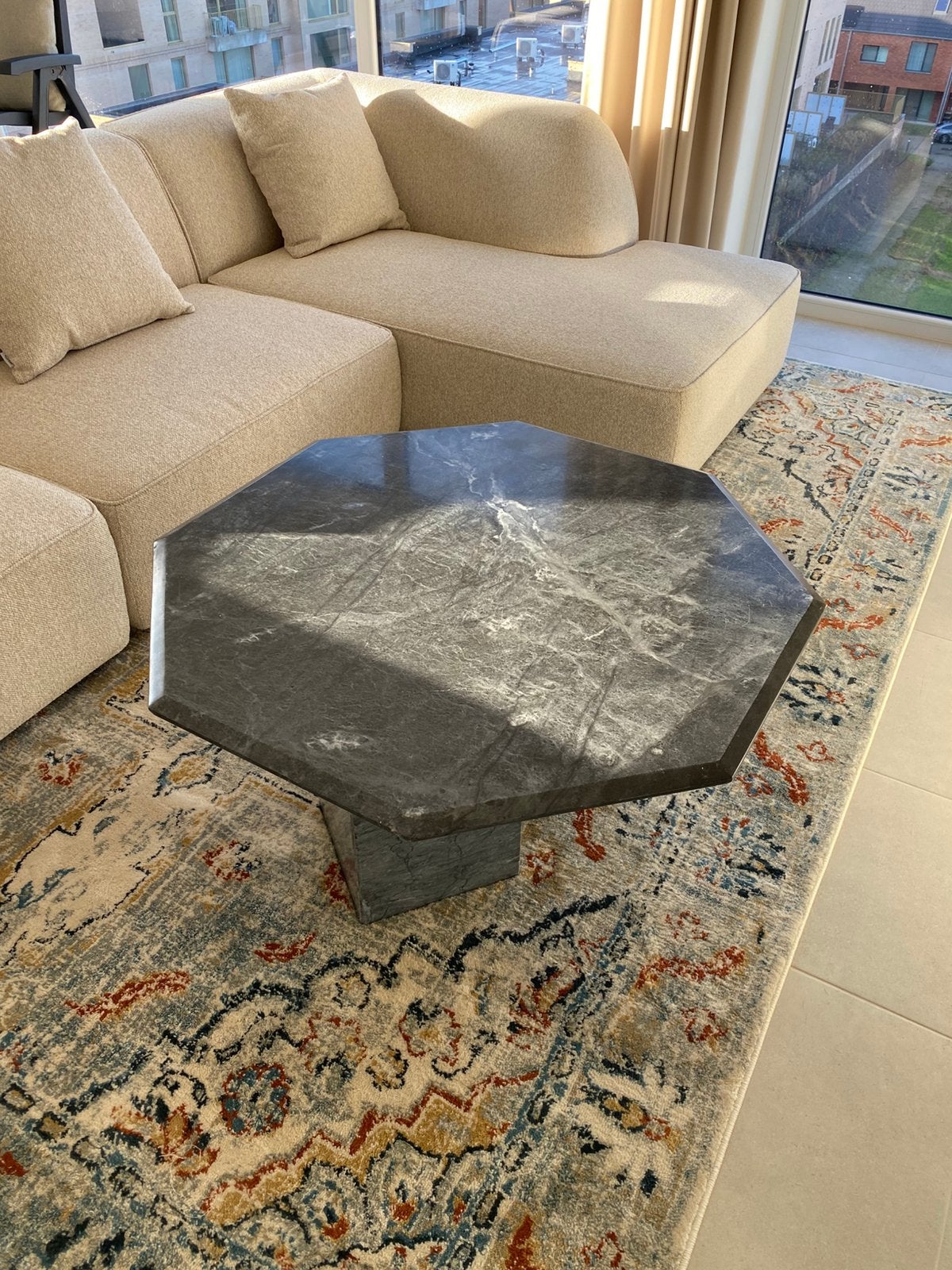 Table basse en marbre véritable – style contemporain luxe, Antiquités & Art, Enlèvement