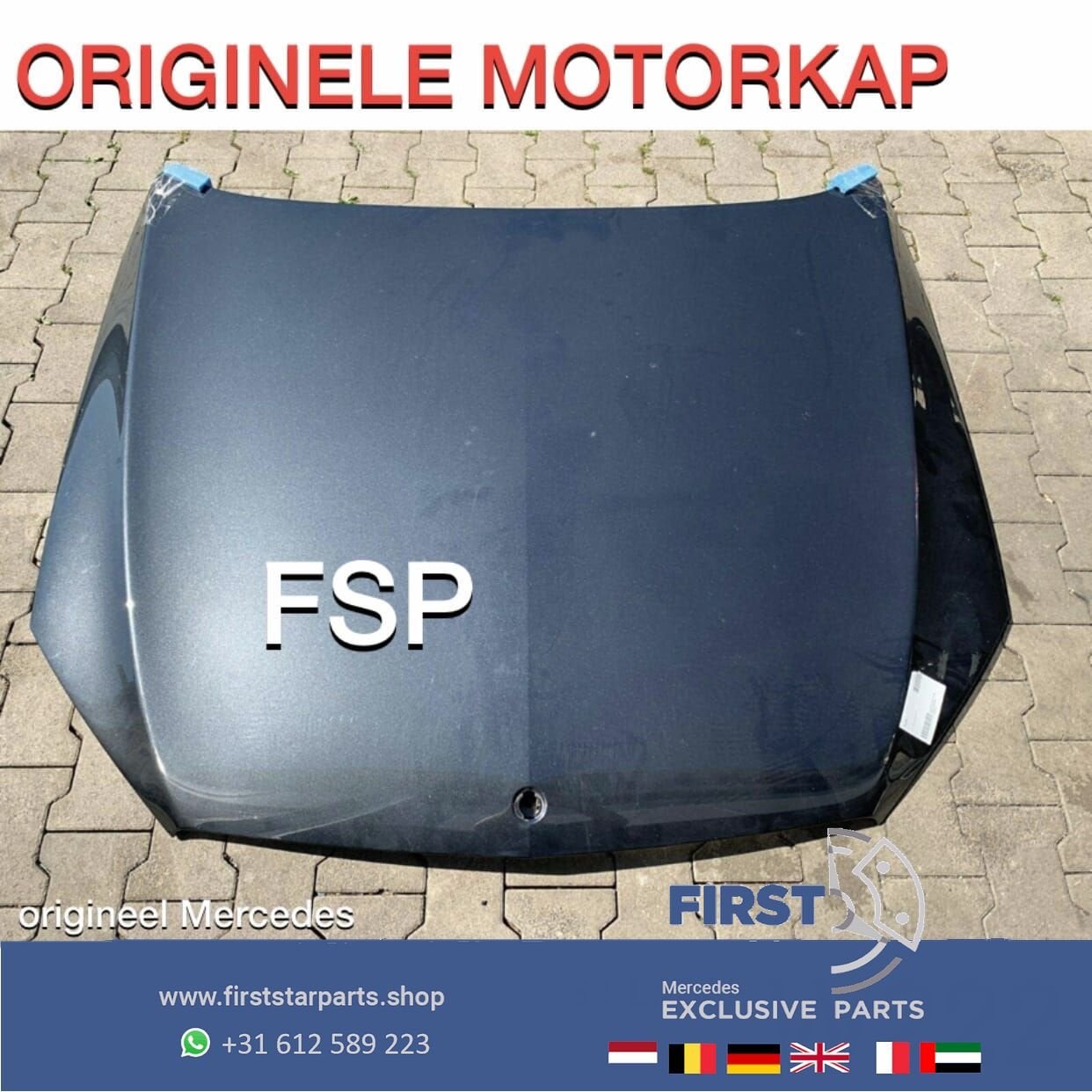 W222 MOTORKAP ORIGINEEL Mercedes S KLASSE 2014-2020, Gebruikt, -, Ophalen of Verzenden, -