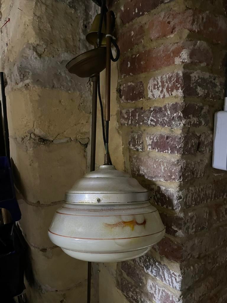 Antieke plafond lamp, Antiek en Kunst, Ophalen