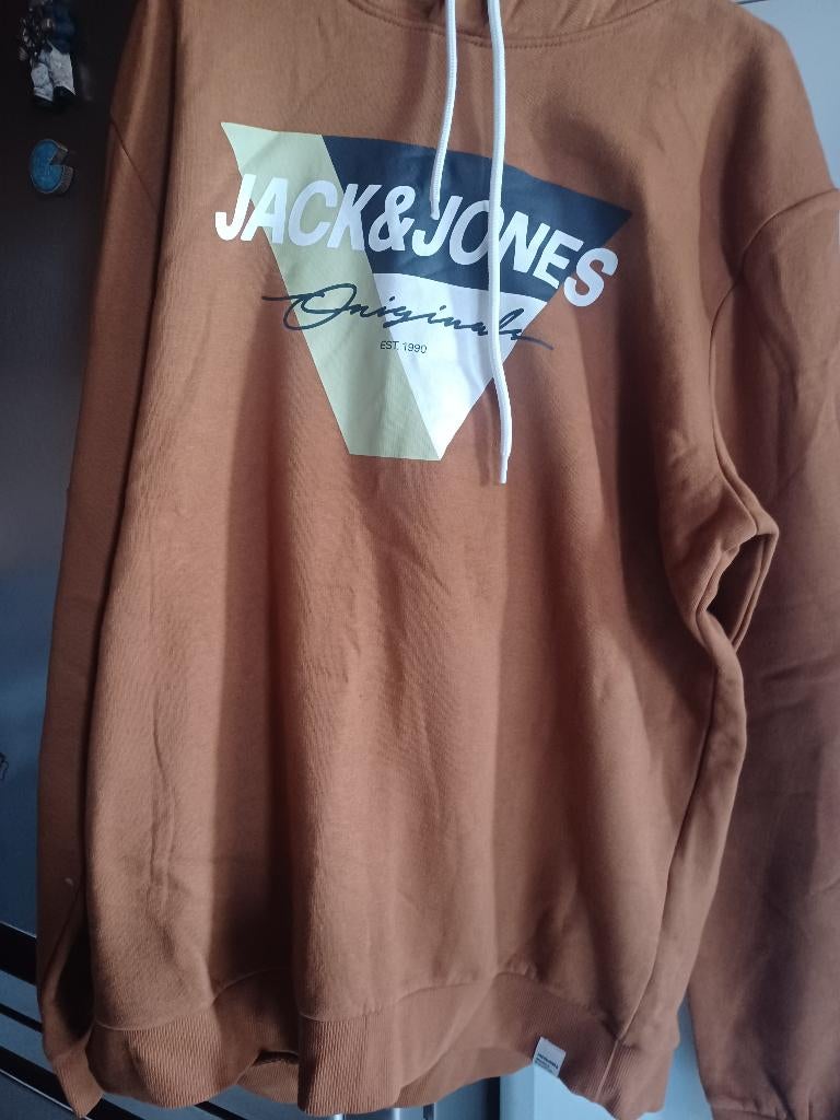 Sweat jack Jones, Ophalen, Bruin, Jack Jones, Maat 56/58 (XL)