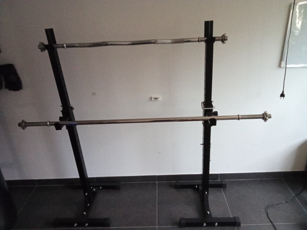 tectake halterrek / haltersteunen – verstelbaar – 100 kg, Sport en Fitness, Ophalen, Benen, Gebruikt, Krachtstation