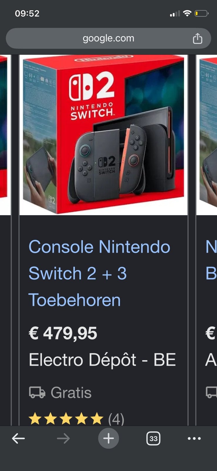 Nintendo switch 2, Ophalen of Verzenden, Zo goed als nieuw