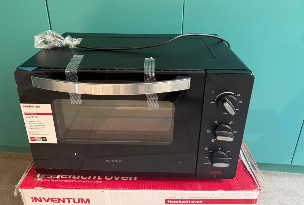 Oven Inventum OV307B 30 liter, Ophalen of Verzenden, Nieuw, Vrijstaand, Oven