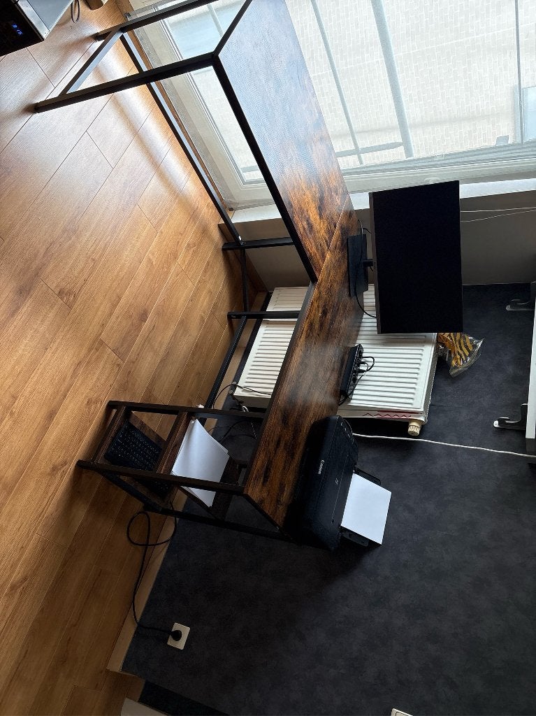 bureau, Huis en Inrichting, Demontabel, Gebruikt, 138 cm, Hoekbureau