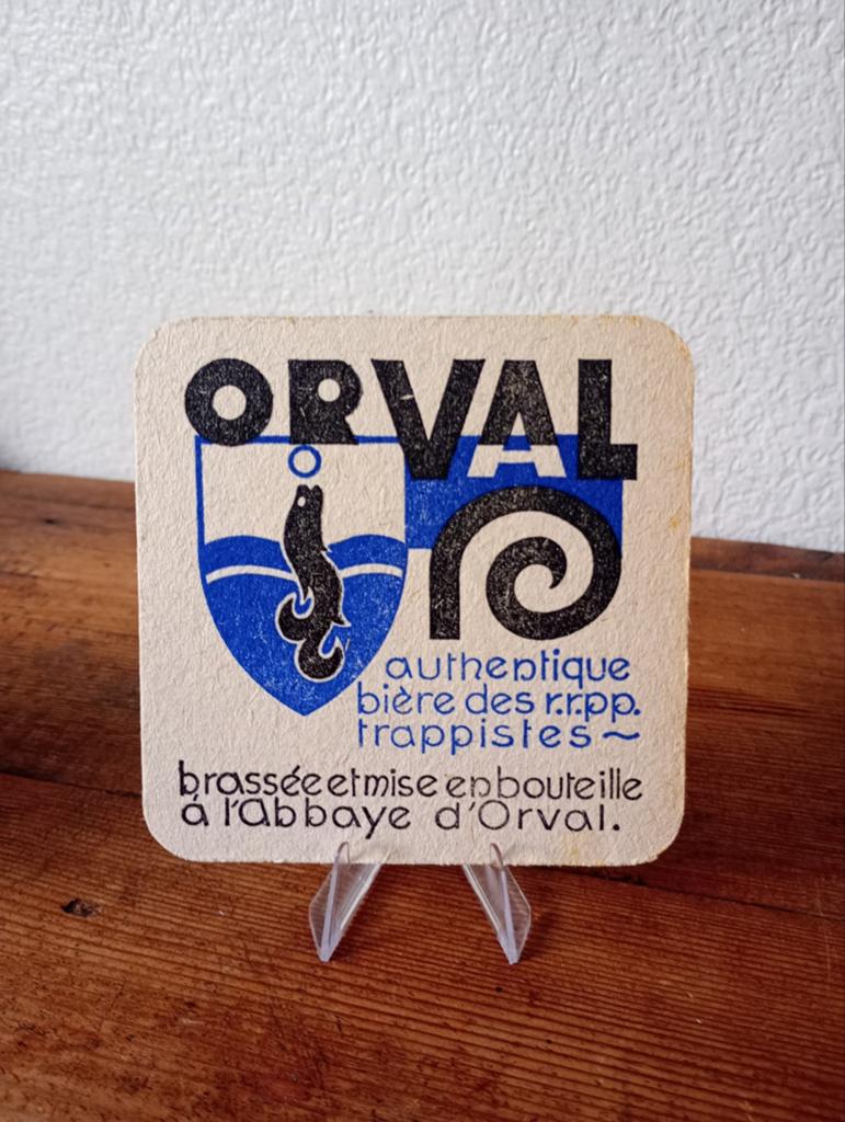 Brasserie bière ancien sous bock Trappiste Orval  #2, Collections, Enlèvement ou Envoi