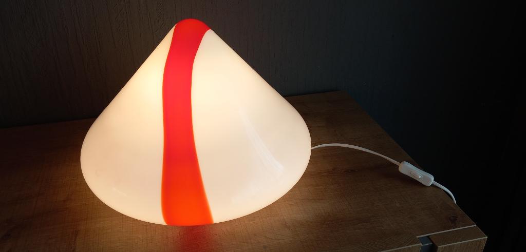 Vintage Murano glazen tafellamp 'Mico 41 Tavolo' van Renato, Ophalen, Gebruikt, Glas, Minder dan 50 cm