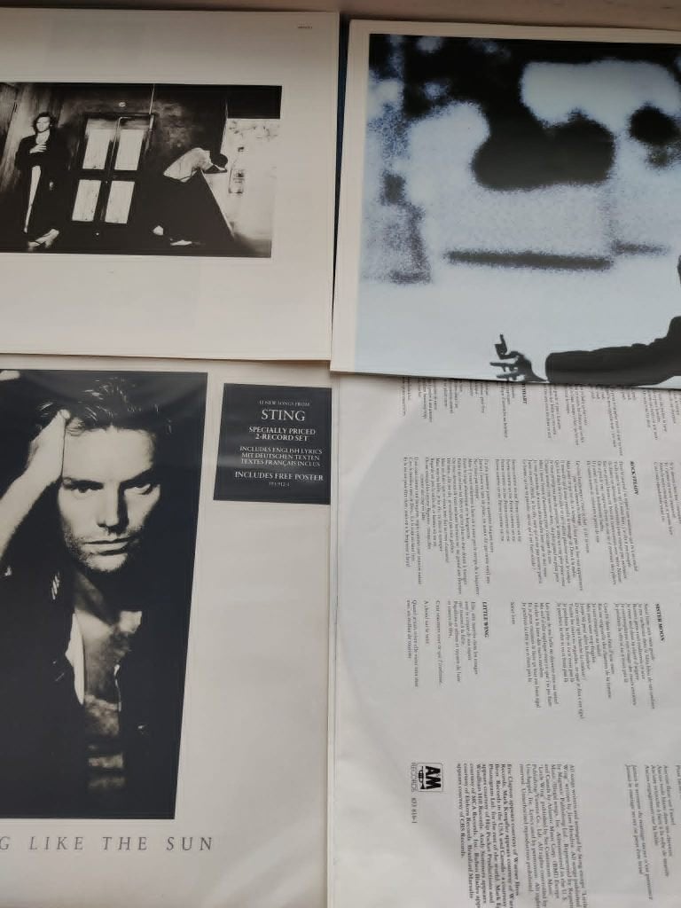 Sting (2lp nothing like the sun, perf st, grote poster,, Ophalen of Verzenden