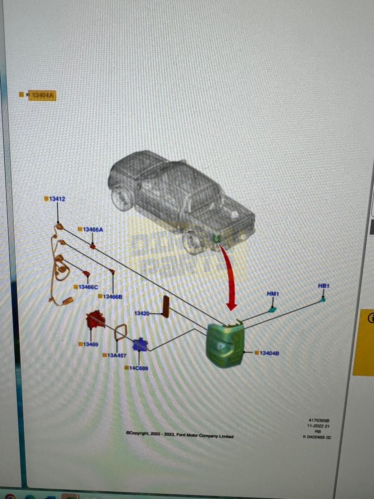 Ford Ranger (2/23-) achterlicht Rechts Origineel 2762498, -, Verzenden, -, Nieuw