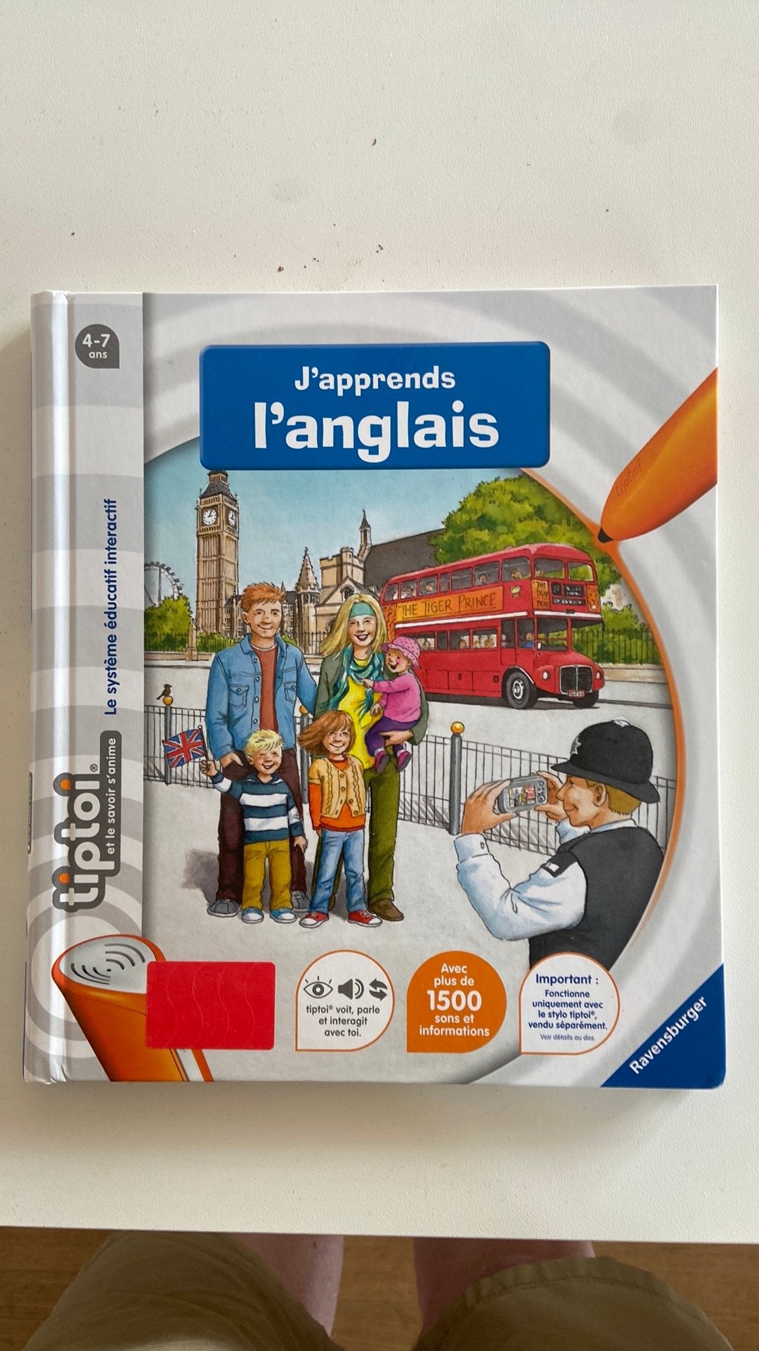 Tiptoi Livre J’apprends l’anglais, Enlèvement, Comme neuf