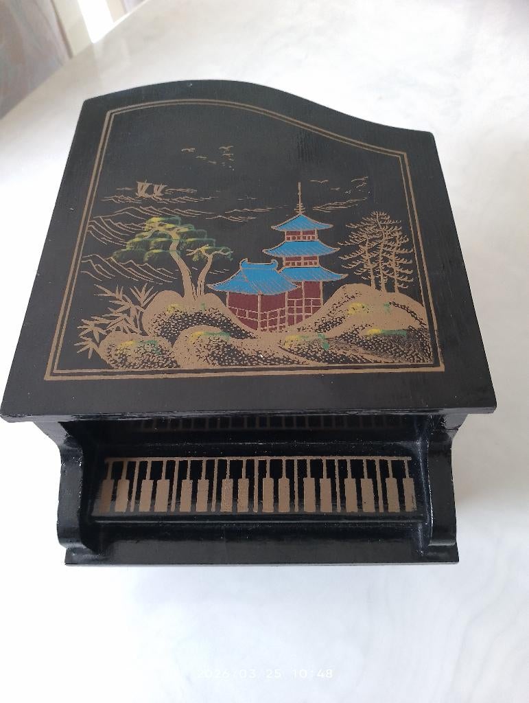 Boîte à bijoux à musique ancienne avec ballerine dansante, Antiquités & Art, Enlèvement ou Envoi