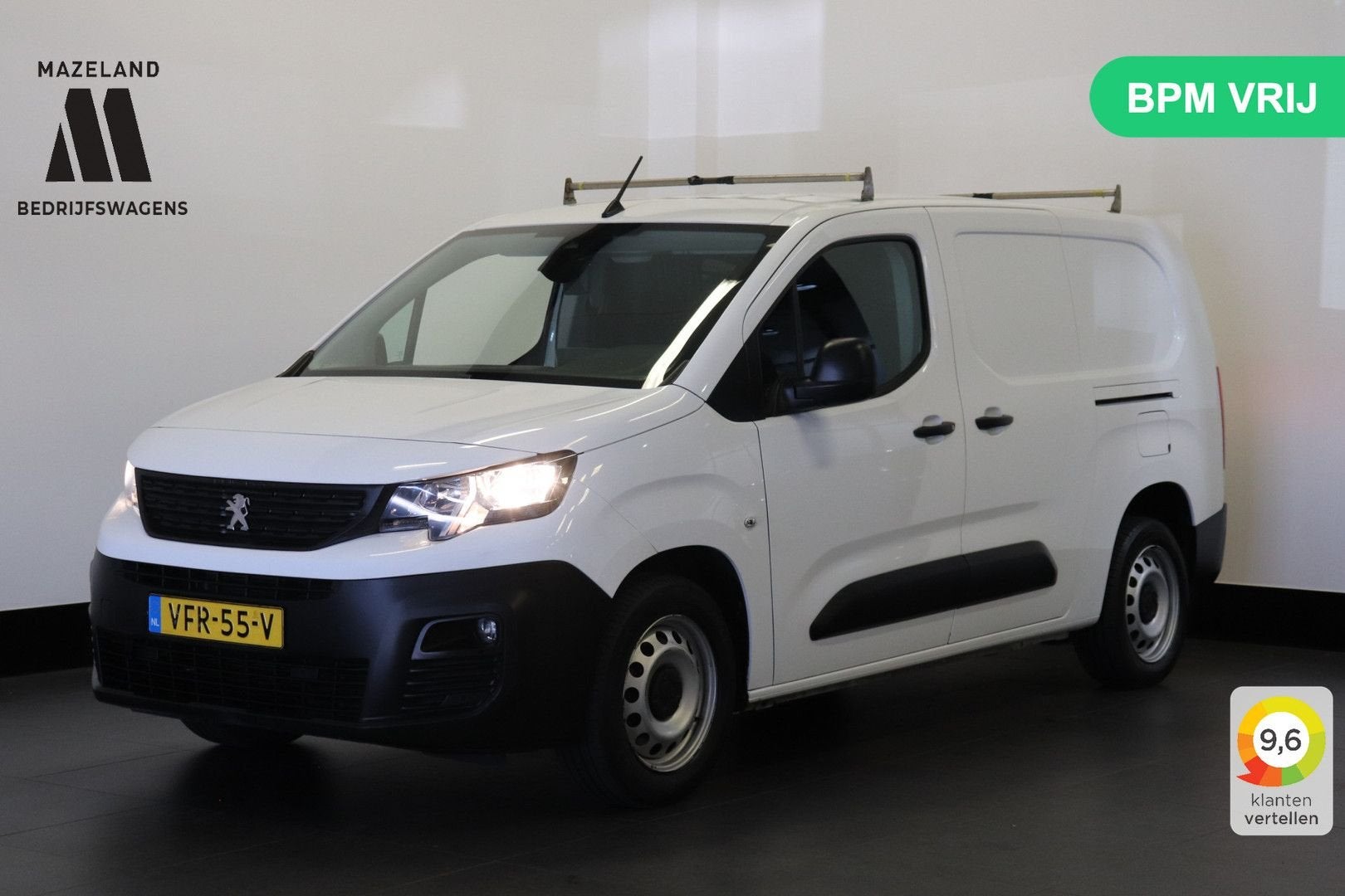Peugeot Partner 1.5 BlueHDI L2 EURO 6 - Airco - Navi - Cruis, Auto's, Bestelwagens en Lichte vracht, Parkeersensor, 149 g/km, Wit