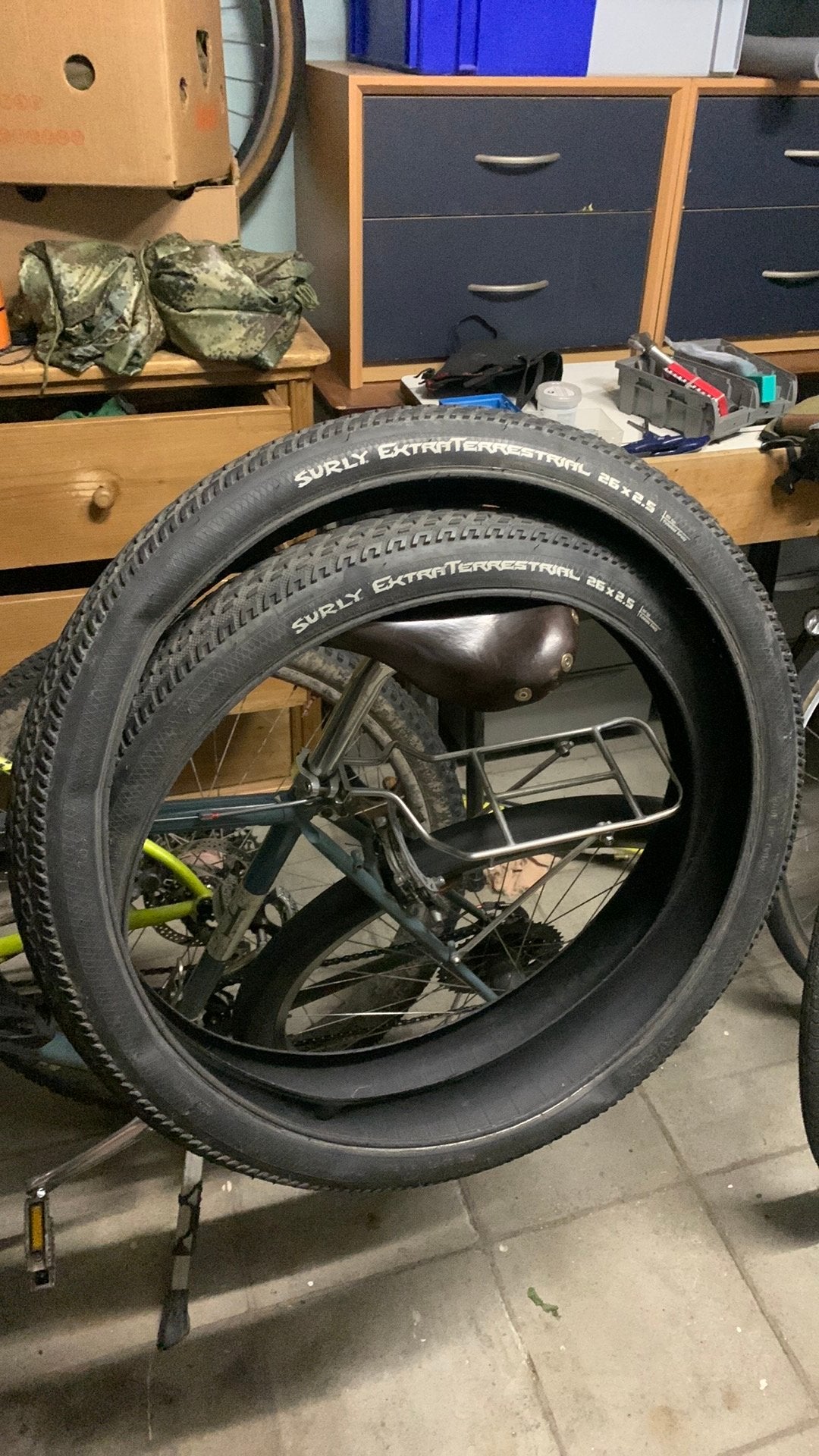 Surly extraterrestrial 26x2.50 set banden, Fietsen en Brommers, Ophalen of Verzenden, Zo goed als nieuw