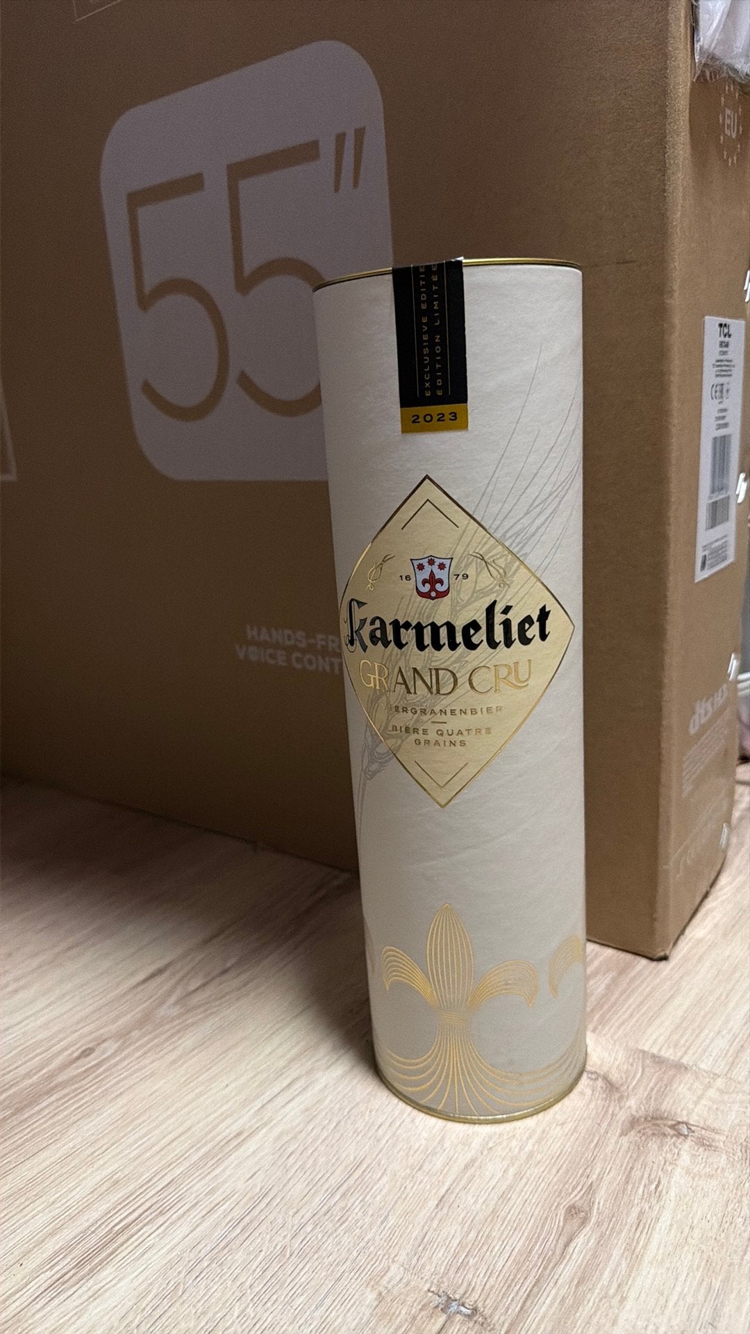 3 flessen grand cru karmeliet 2023, Ophalen, Zo goed als nieuw