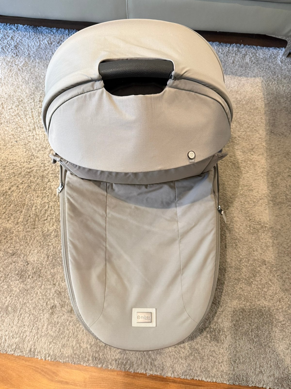 Nacelle Cybex Platinum  Priam – gris clair + habillage pluie, Ophalen, Zo goed als nieuw