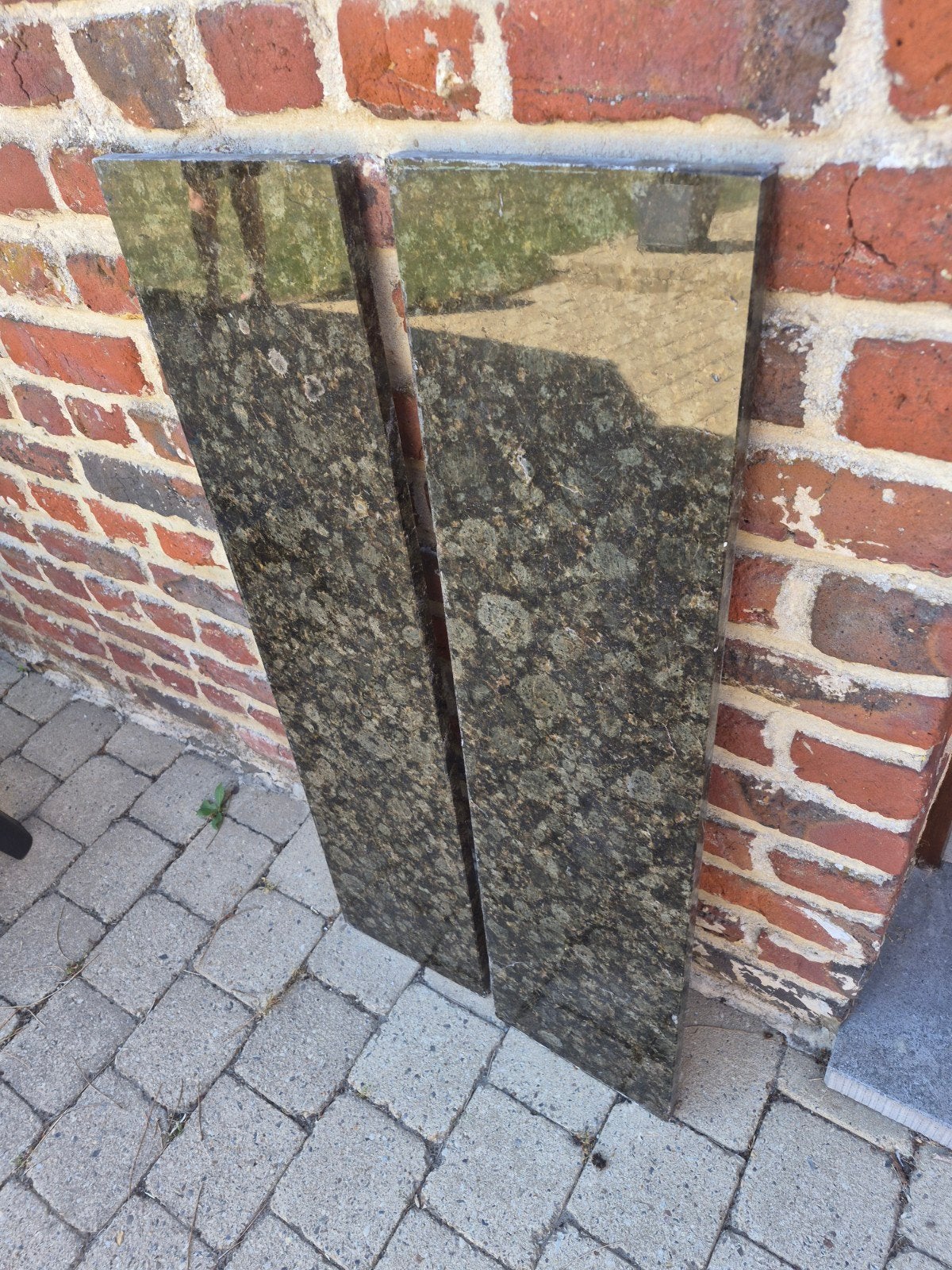 2 Plaques de granit vert, Maison & Meubles, Enlèvement