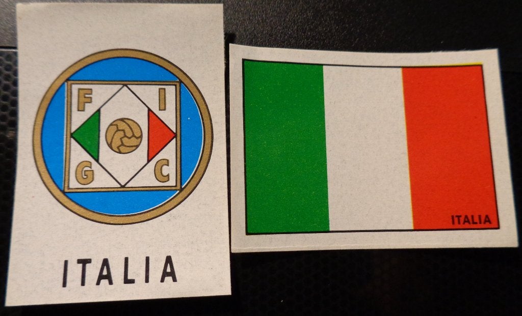 PANINI WORLD CUP MEXICO 70 ITALY WK VLAG/BADGE voetbal, Verzenden
