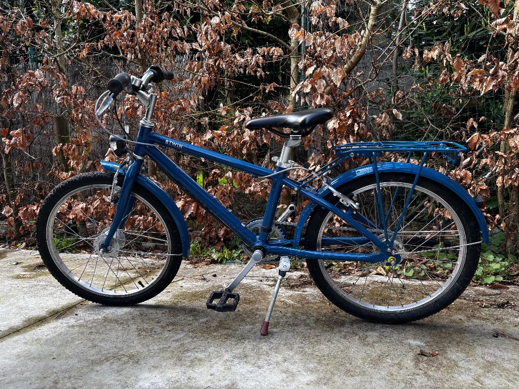 kinderfiets jongens - decathlon - blauw - 20 inch, Fietsen en Brommers, Ophalen, Gebruikt, Versnellingen, Btwin