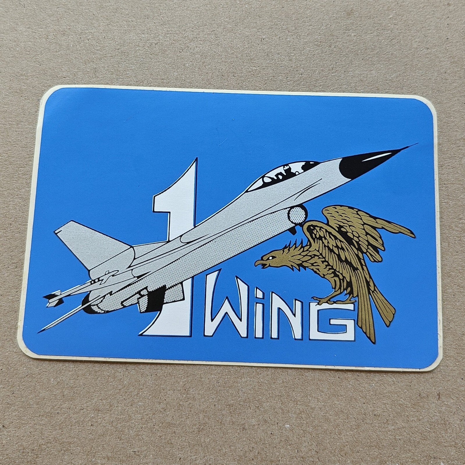 Sticker 1ste wing, Ophalen of Verzenden, Luchtmacht, Embleem of Badge