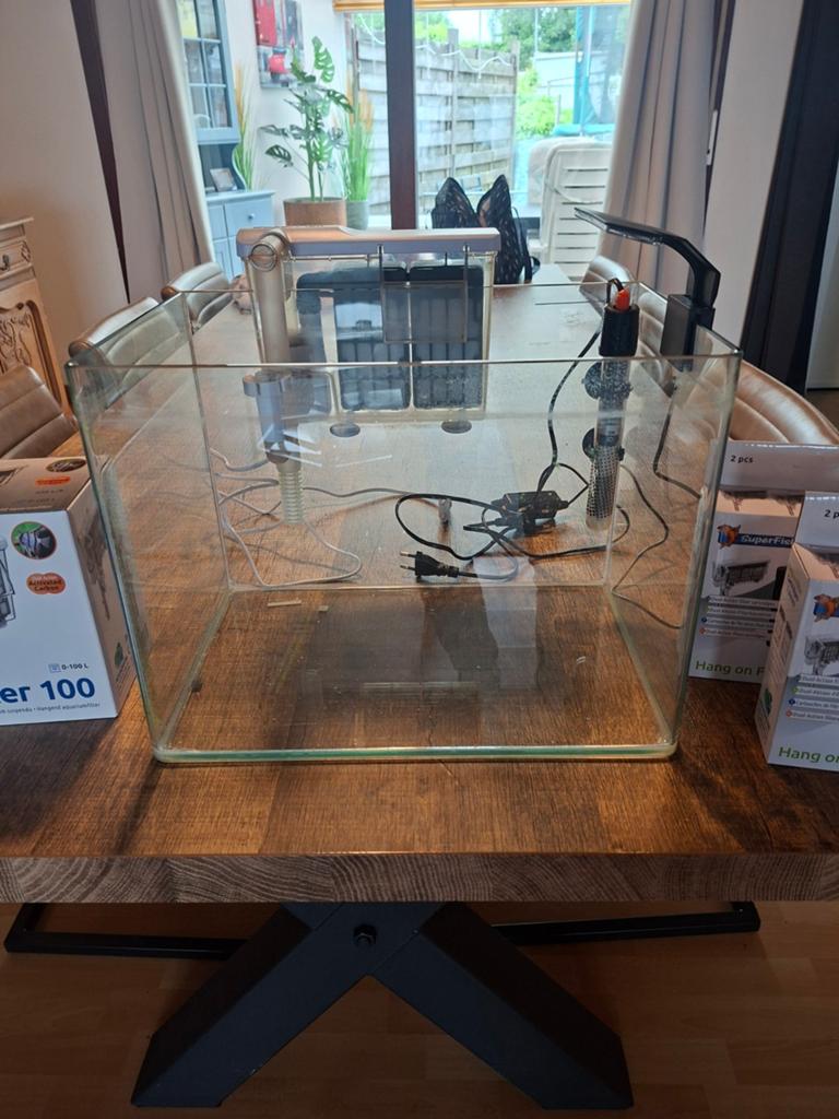 Aquarium 40 liter, Dieren en Toebehoren, Ophalen, Zo goed als nieuw, Verwarming, Superfish