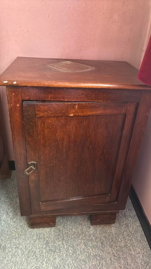 Vintage nachtkastje, Huis en Inrichting, Ophalen, Gebruikt