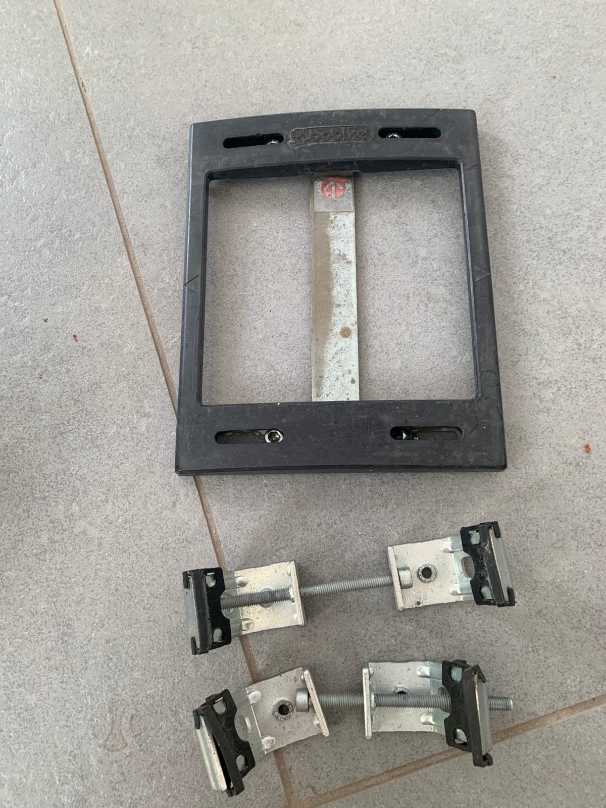 Bobike bagagedrager-adapter / montageplaat voor fietszitje, Ophalen, Gebruikt