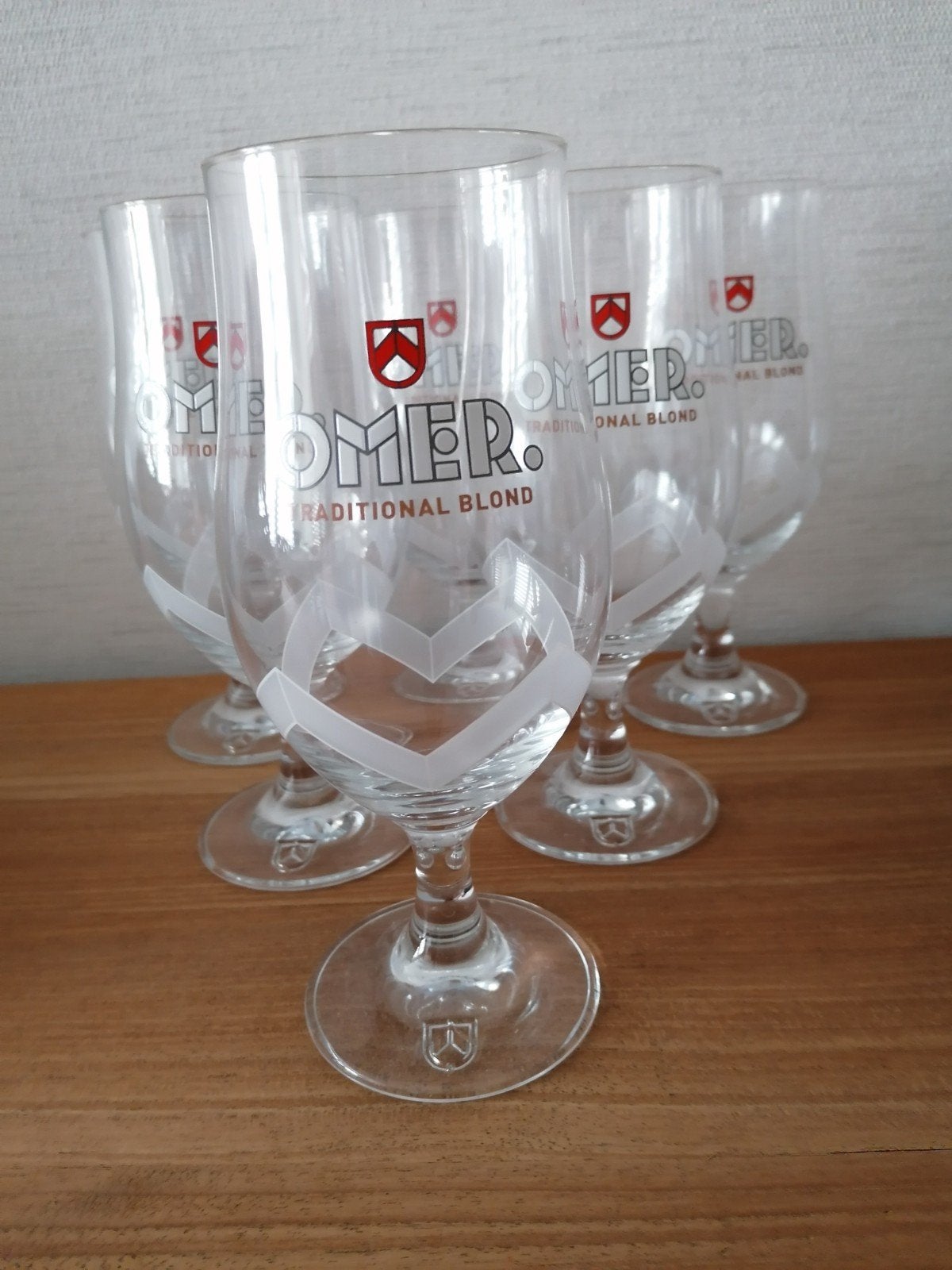 6 splinternieuwe OMER glazen, perfecte staat, originele doos, Verzamelen, Ophalen