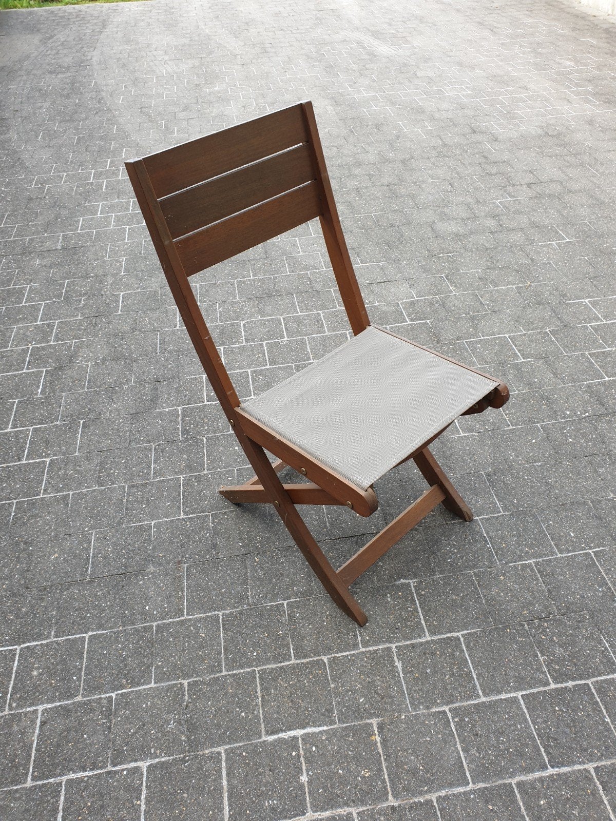 4 chaises de jardin pliables style vintage, Jardin & Terrasse, Enlèvement, Utilisé, Bois