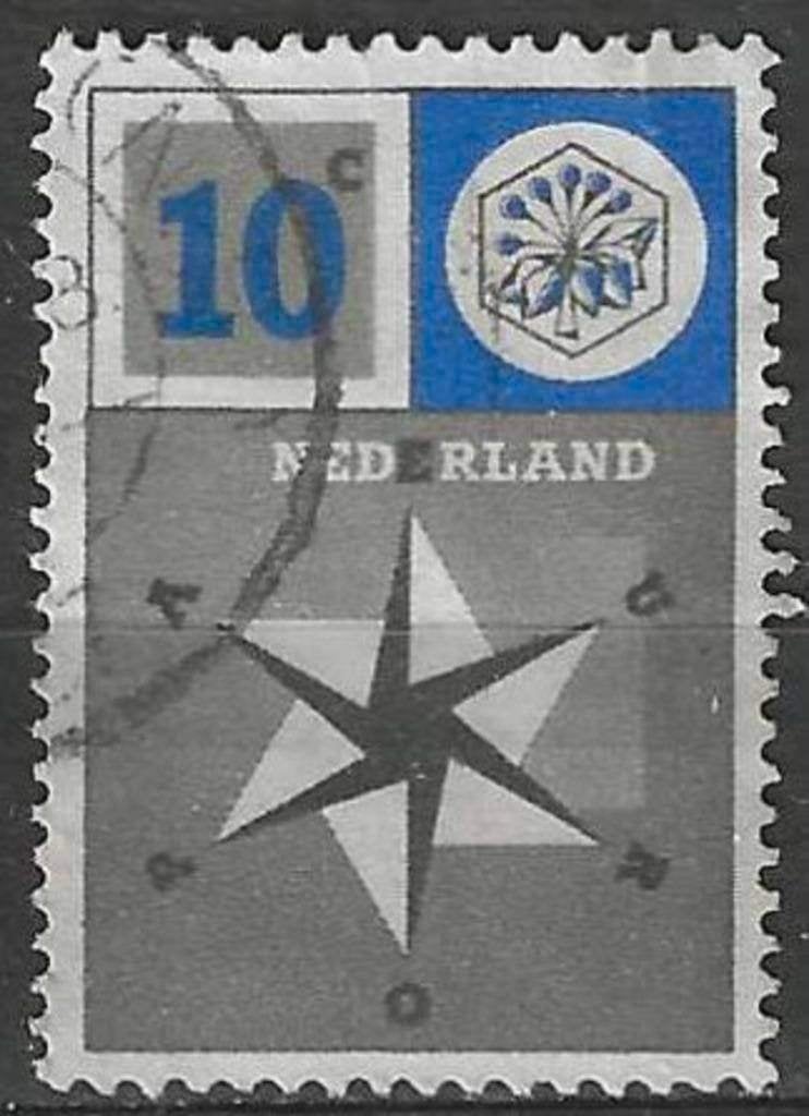 Pays-Bas 1957 - Yvert 678 - Europe - 10 c. (ST), Timbres & Monnaies, Timbres | Pays-Bas, Envoi, Affranchi