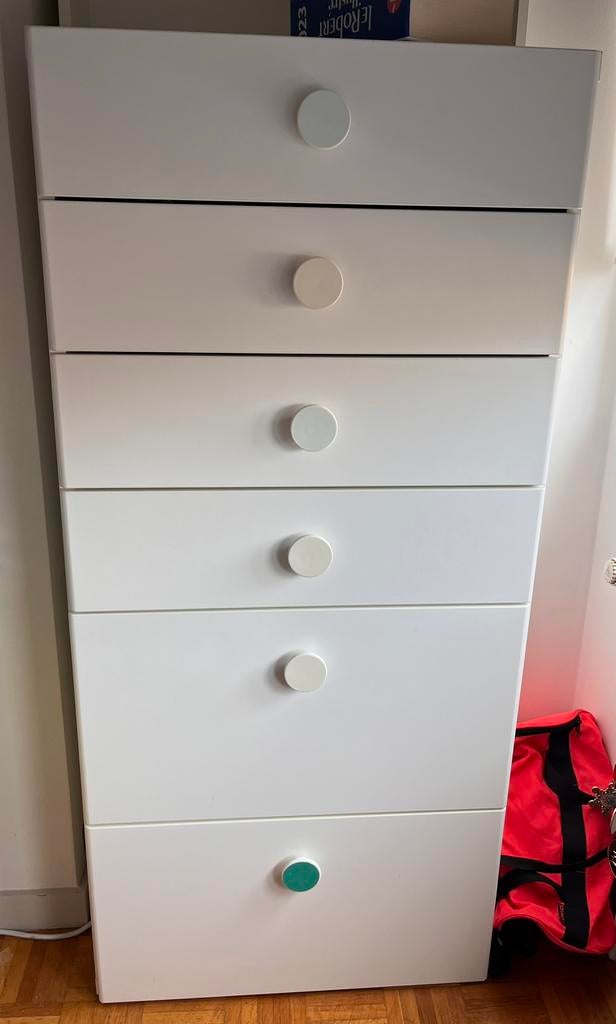 Commode IKEA SMÅSTAD / PLATSA Commode 6 tiroirs, blanc, Enlèvement, Comme neuf