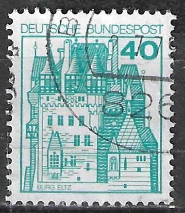 Duitsland Bundespost 1977 - Yvert 764 - Kastelen  (ST), Verzenden, Gestempeld