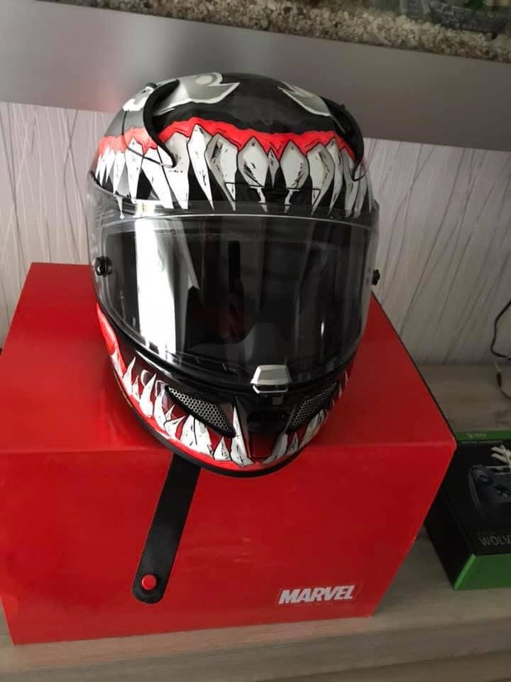 HJC RPHA 11 Venom Marvel Limited Edition – Zeer mooie staat, Motos, HJC, Casque intégral, Enlèvement, Neuf, sans ticket