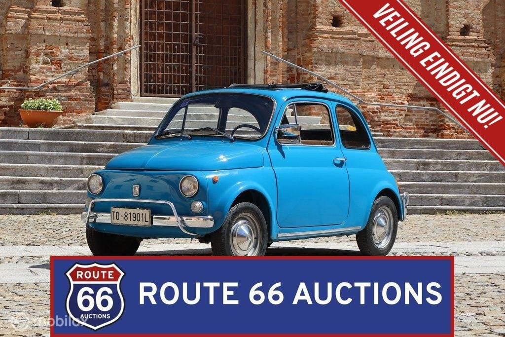 Fiat 500 L | 1970 | Route 66 Auctions, Auto's, Oldtimers, Zwart, Bedrijf, Handgeschakeld, Overige carrosserie