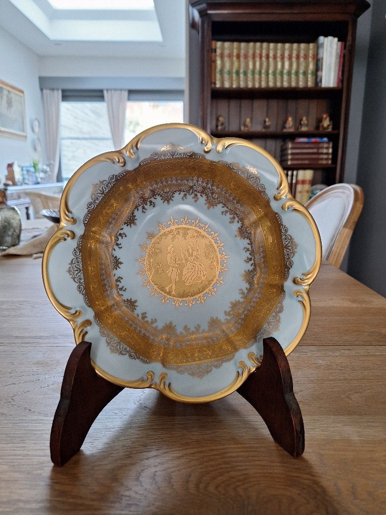 Bijzonder porseleinen sierbord – DW Karlsbad – A. Duby, Antiek en Kunst, Ophalen