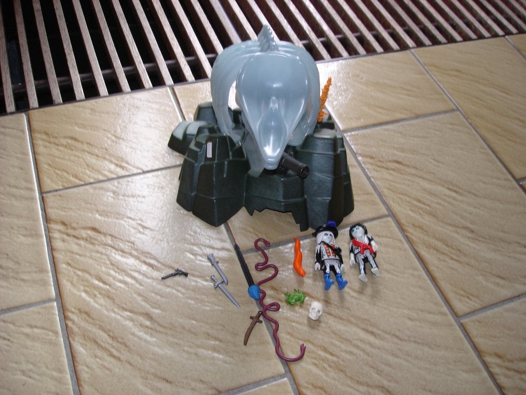 Playmobil Dino skelet, Kinderen en Baby's, Ophalen of Verzenden, Zo goed als nieuw, Complete set