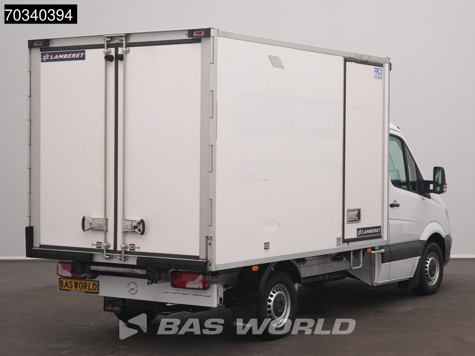 Mercedes Sprinter 316 CDI Koelwagen Vriezer Zijdeur Achterde, Stof, Gebruikt, Euro 6, 4 cilinders