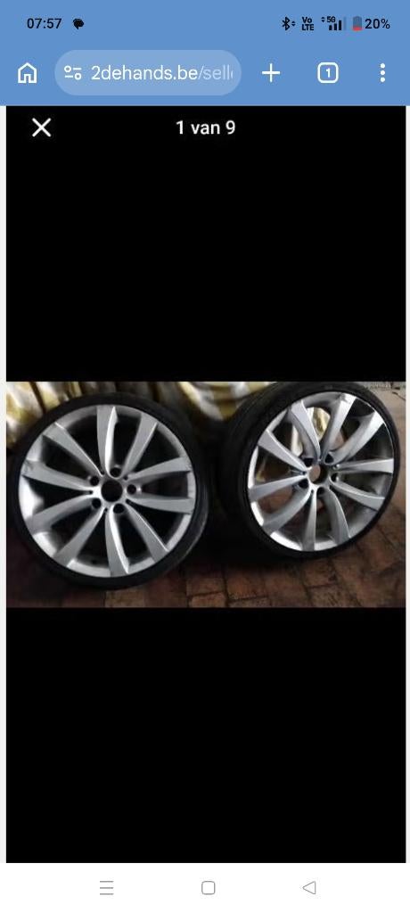 BMW velgen breedset 19', Gebruikt, Velg(en), 265 mm, Zomerbanden