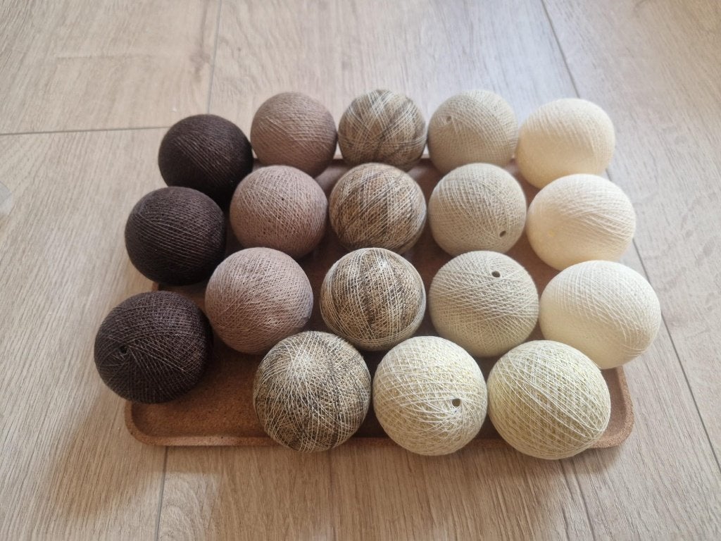 Cotton Ball Lights – decoratie verlichting - 24 ballen, Couleur personnalisable, Enlèvement, Neuf