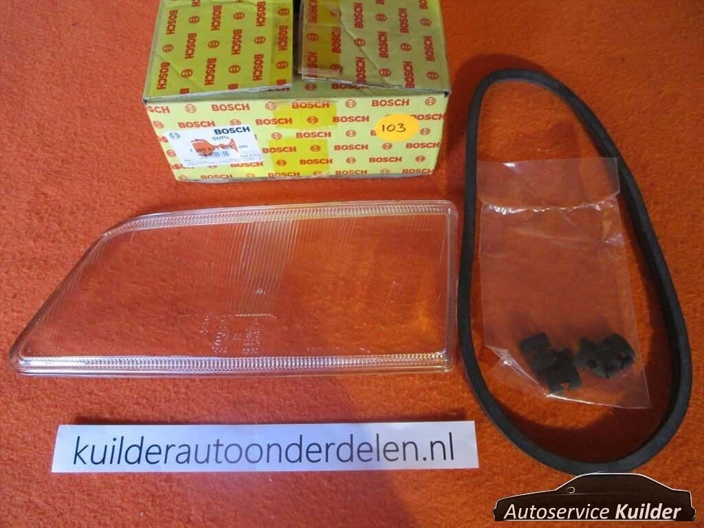 Koplampglas Links Peugeot 405 87-93 BOSCH Nieuw, Neuf, -, -, Peugeot