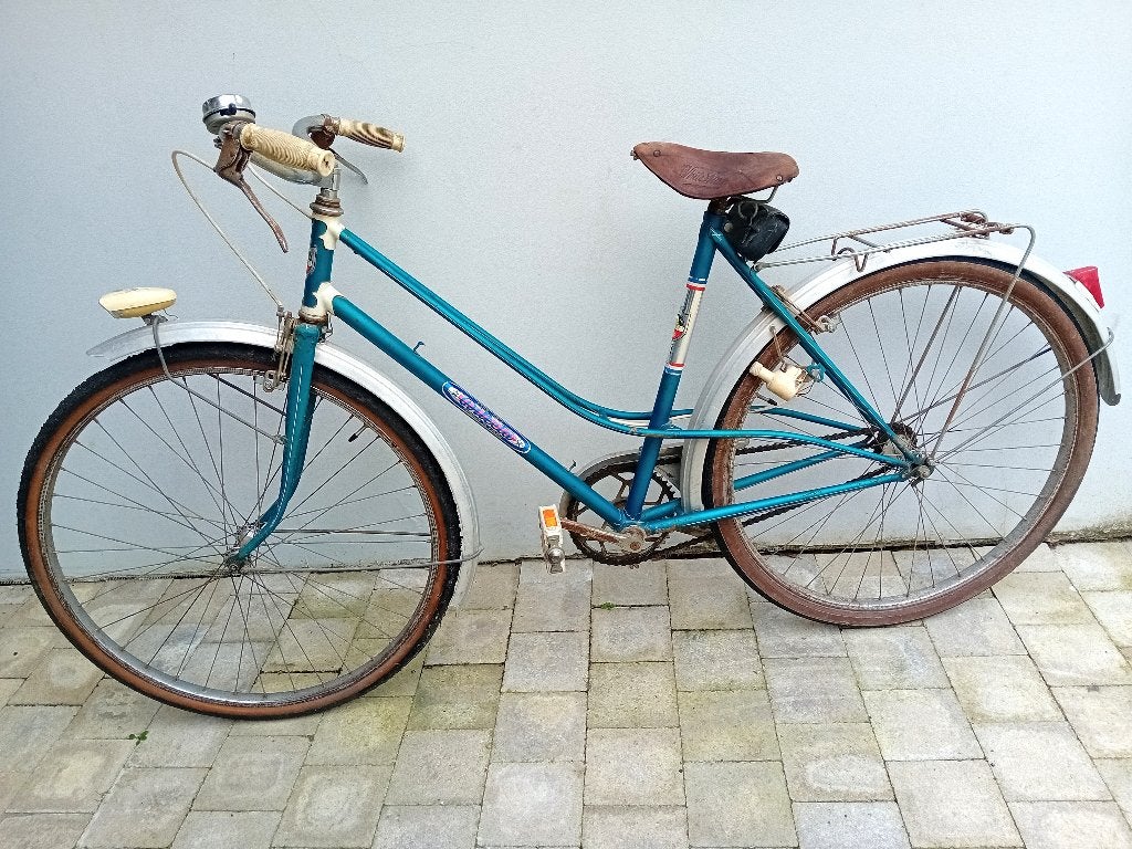 Unieke vintage damesfiets in goede staat maat 52, Fietsen en Brommers, Ophalen, Gebruikt, Velgrem, Versnellingen