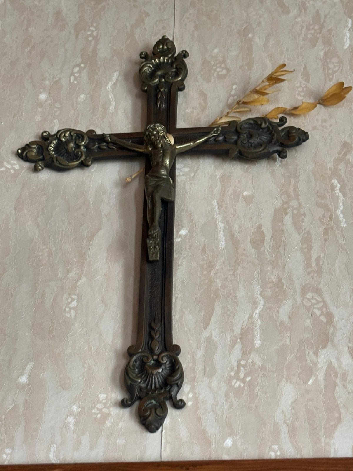Bronzen kruis, Antiek en Kunst, Antiek | Religieuze voorwerpen, Ophalen