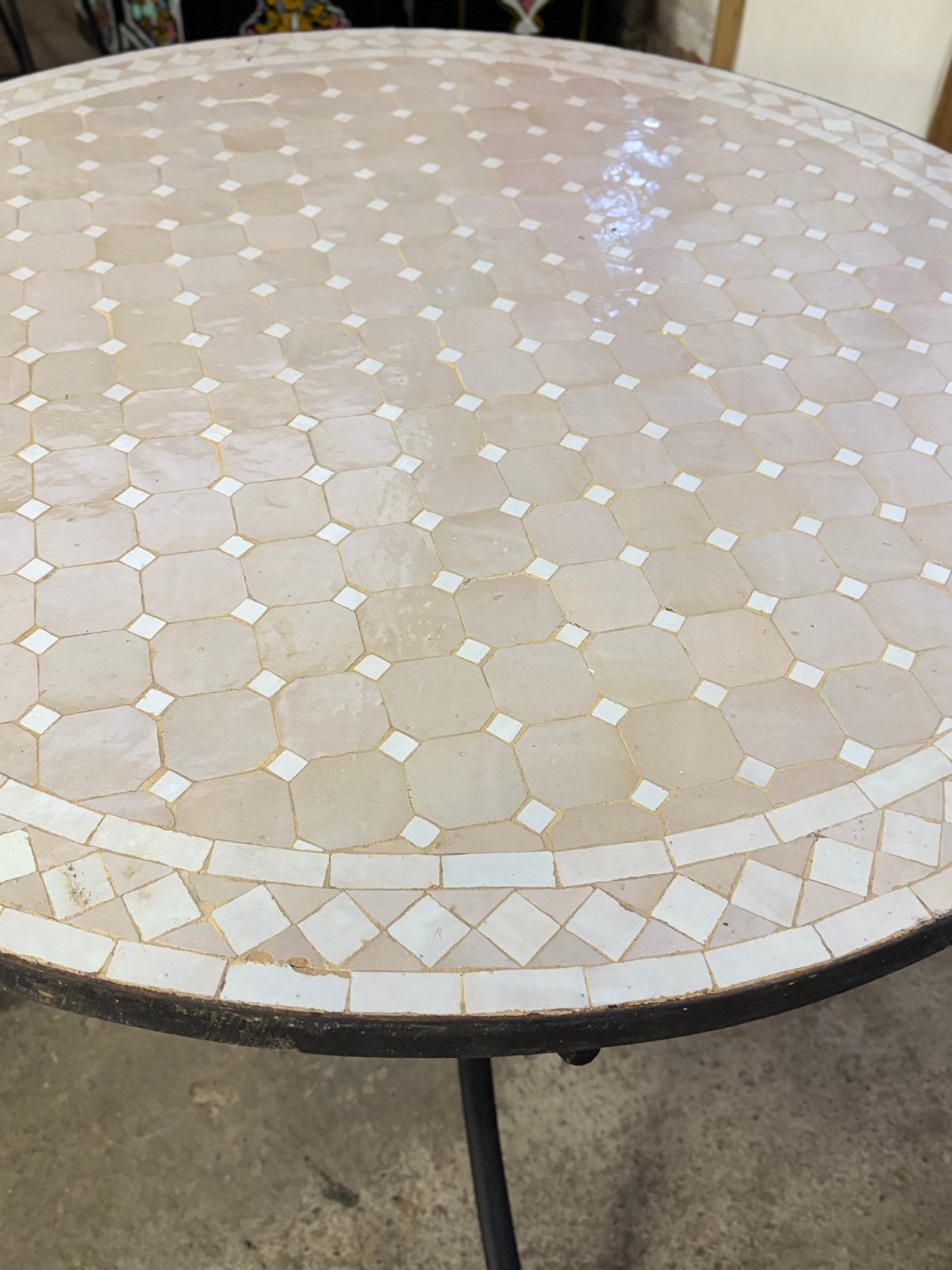 Mozaik tafel, Tuin en Terras, Ophalen of Verzenden, Zo goed als nieuw