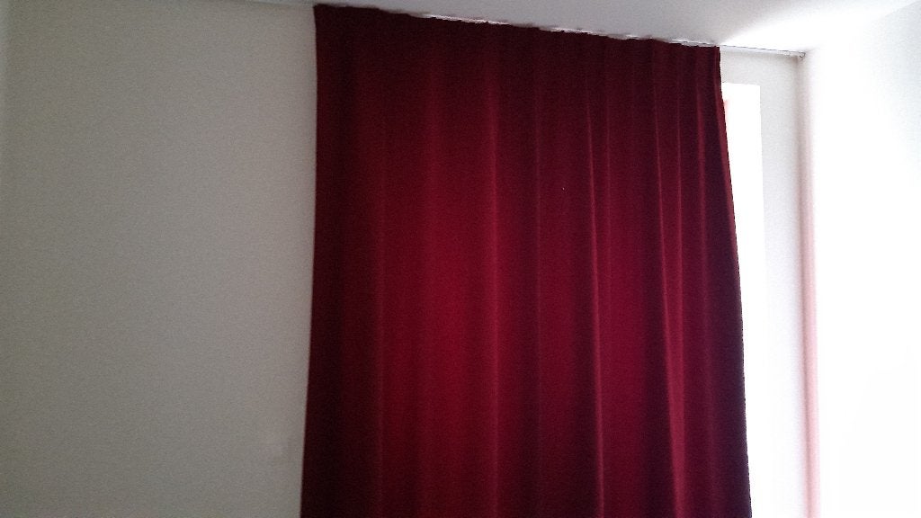 overgordijnen, Maison & Meubles, Ameublement | Rideaux & Stores à lamelles, Rouge, Klassiek, 100 à 150 cm, Utilisé