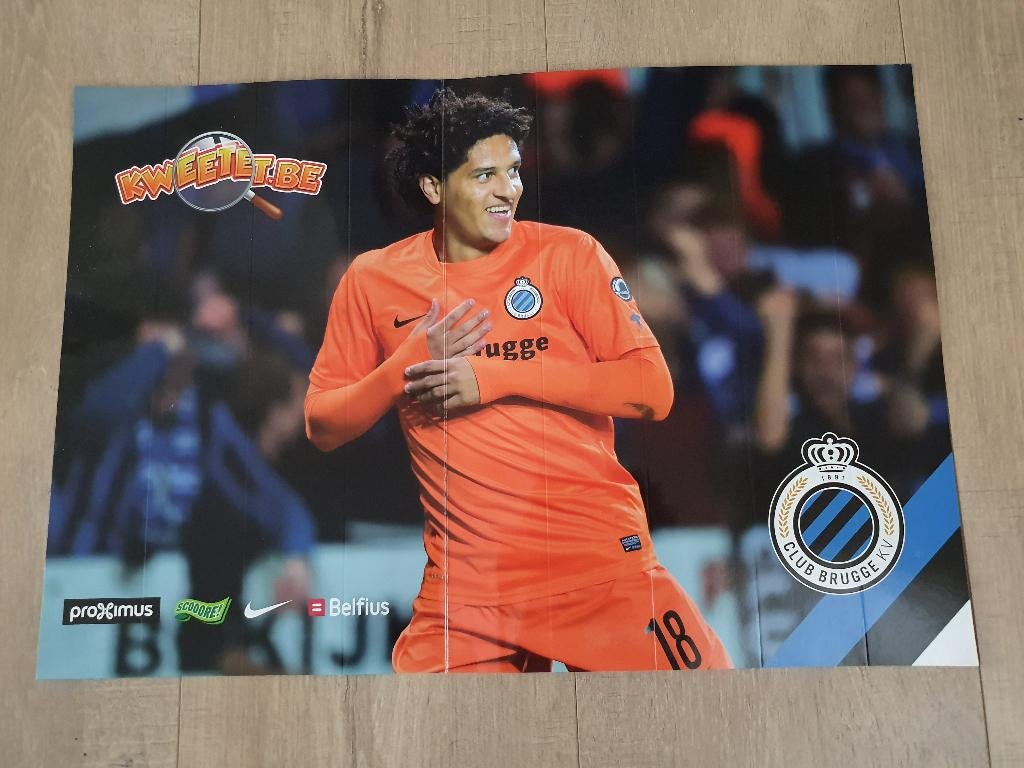 Karton poster Felipe Gedoz (Club Brugge), Ophalen of Verzenden, Nieuw, A4 of kleiner, Sport