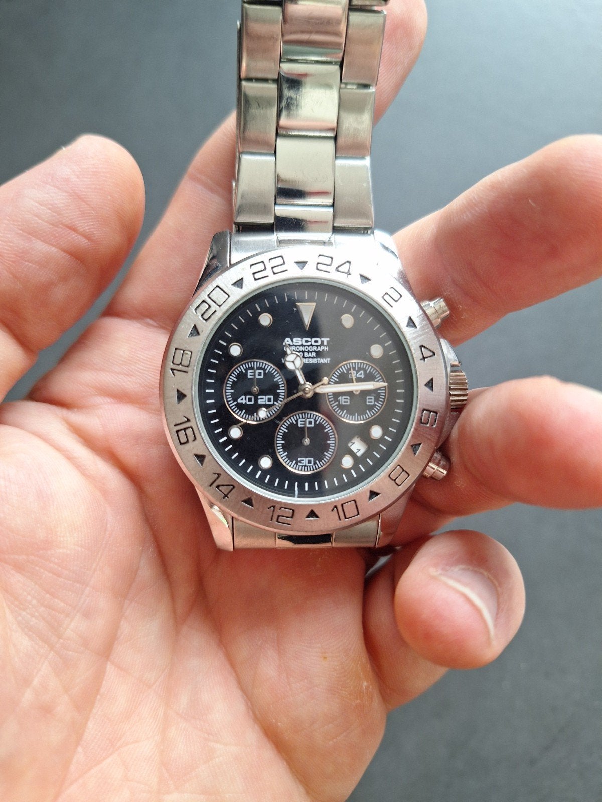 horloge ascot, Montre-bracelet, Acier, Enlèvement, Utilisé