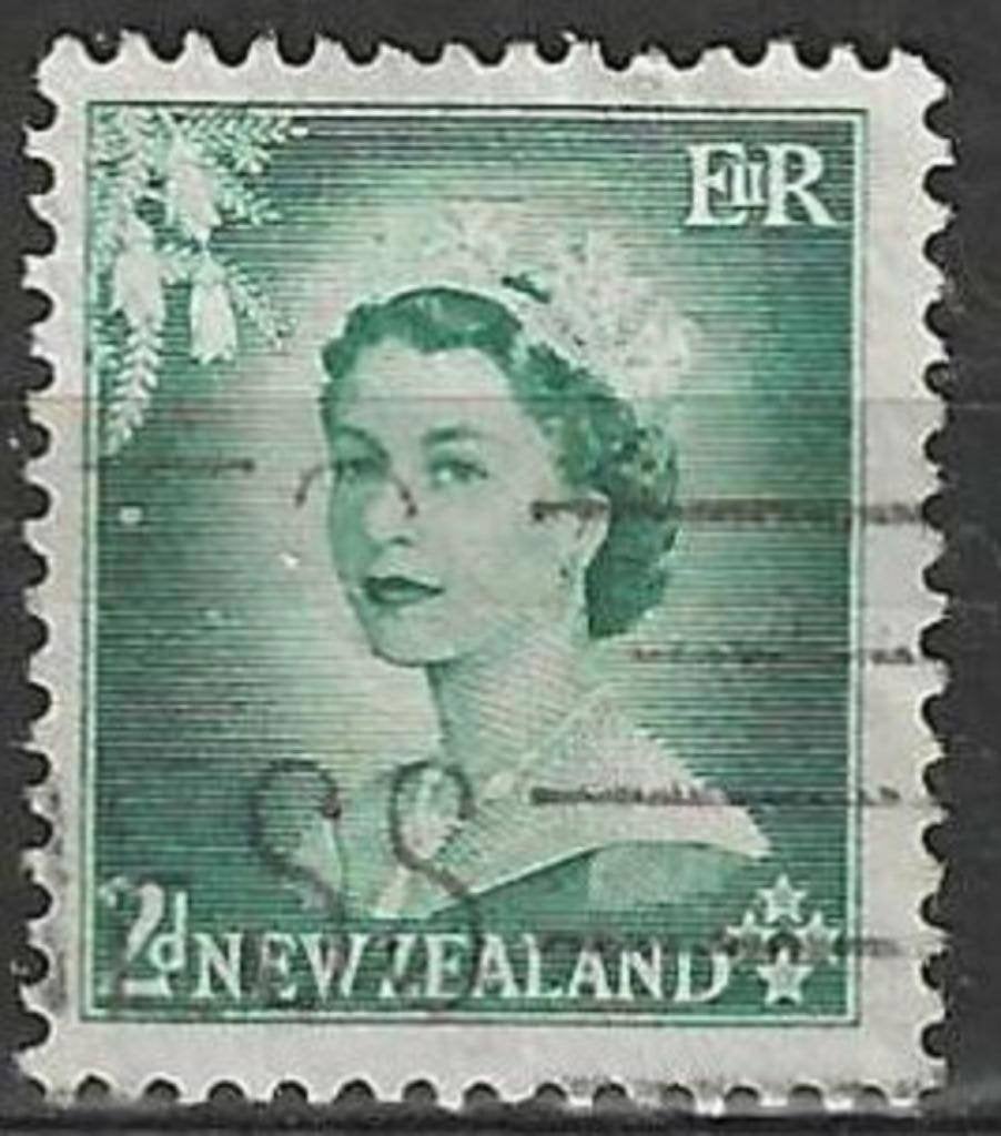 Nouvelle-Zélande 1956/1959 - Yvert 354 - Elisabeth II (ST), Envoi, Affranchi