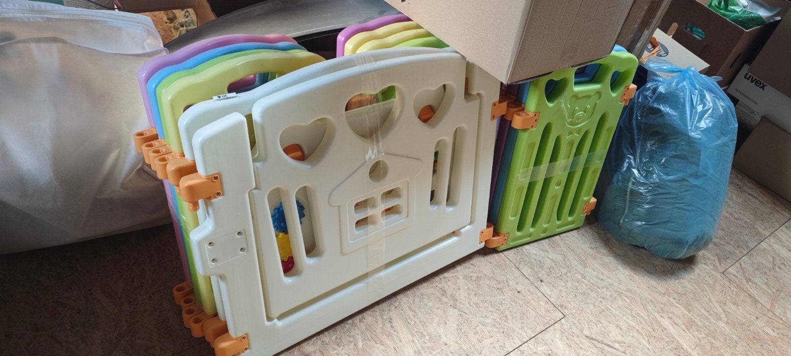 Barrière pour enfant, Enlèvement, Utilisé, Plastique