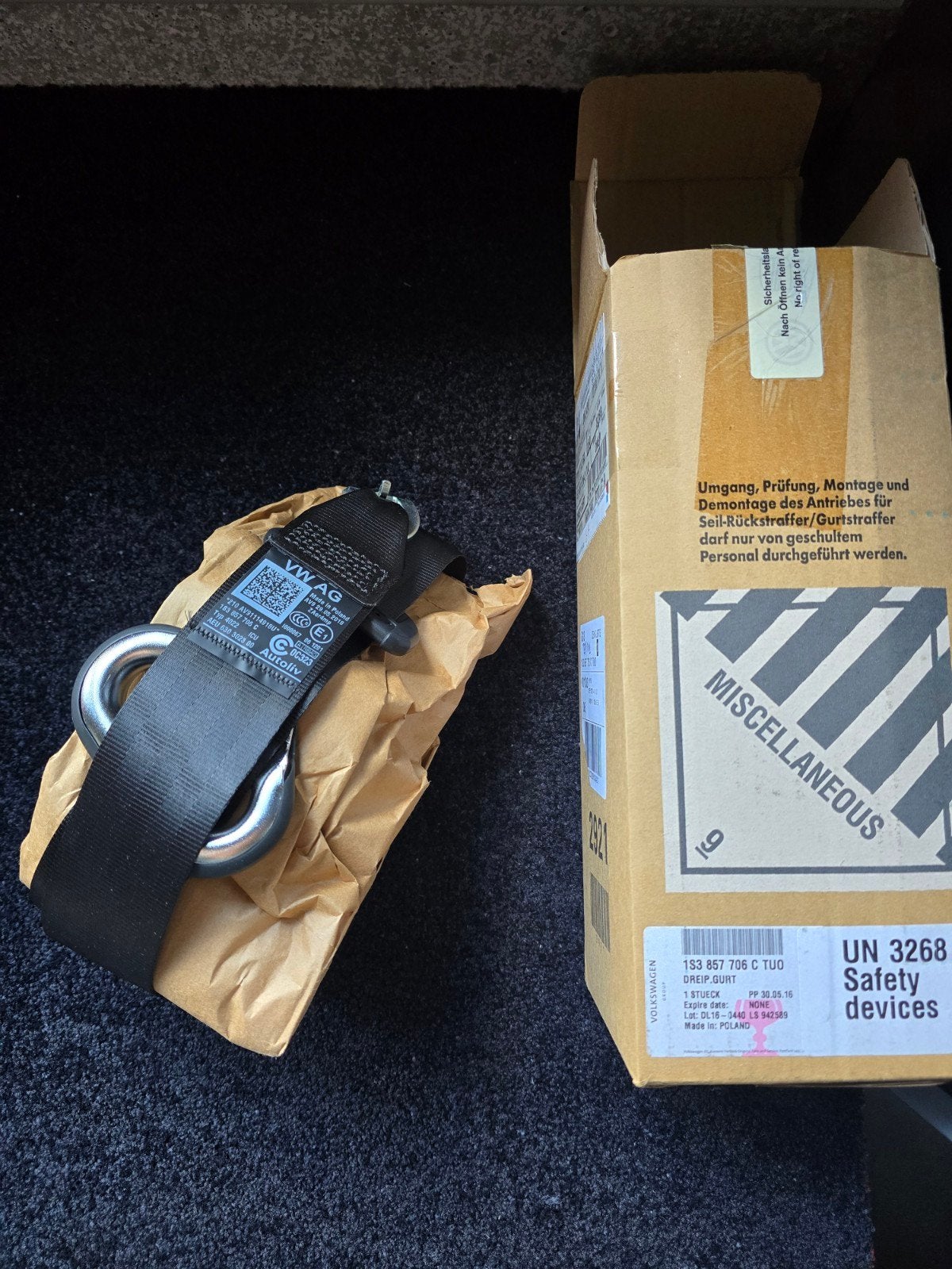VW Volkswagen Up GTI OEM veiligheidsgordels voor, Auto-onderdelen, Ophalen of Verzenden, Nieuw, Seat